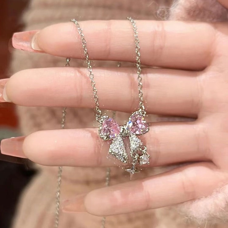 Dainty Butterfly & Star Choker Necklace for Women