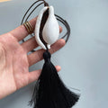 Boho Shell Tassel Lariat Necklace for Women – Layered Beach &amp; Vacation Jewelry