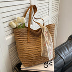 Handmade Woven Tote Bag for Women – Large Summer Beach &amp; Everyday Carry Bag