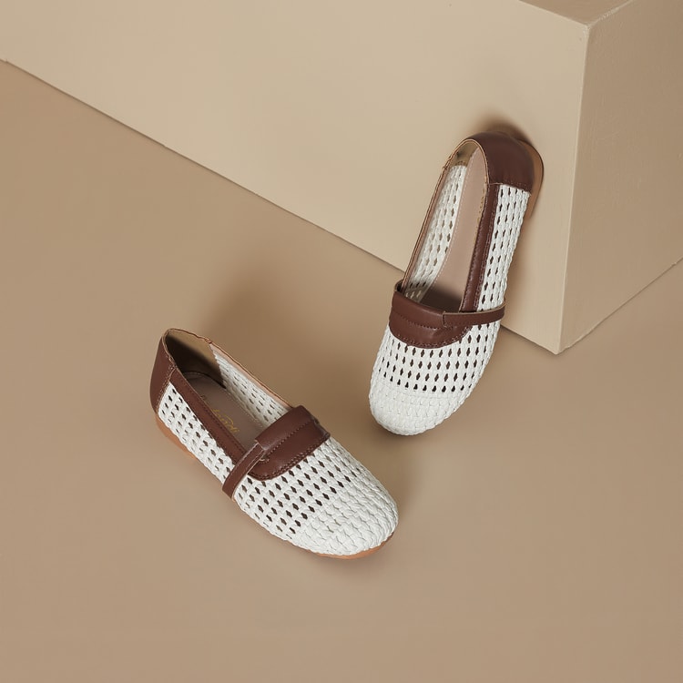Woven Slip-On Loafers for Women – Breathable Casual Walking Flats