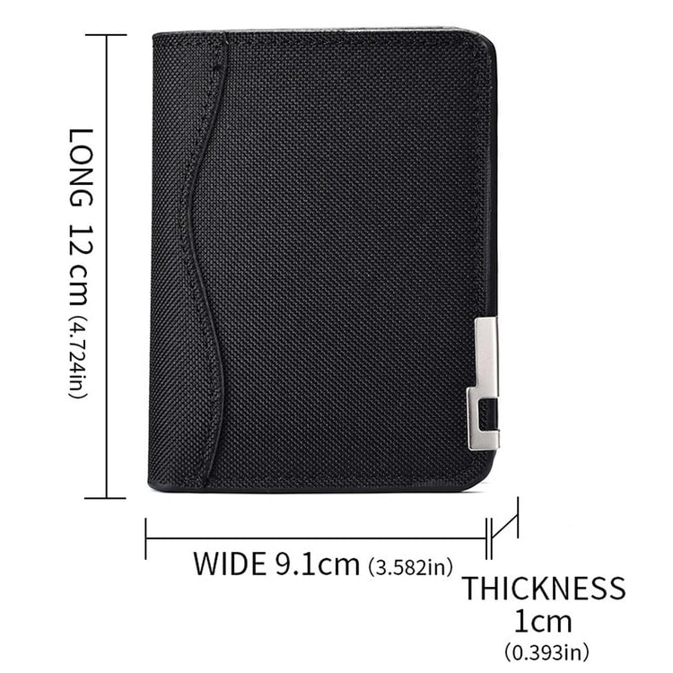 Ultra-Thin Canvas Wallet for Men – Slim Vertical Card Holder