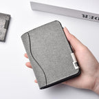 Ultra-Thin Canvas Wallet for Men – Slim Vertical Card Holder