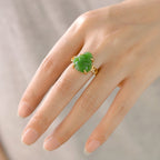 Green Adjustable Ring for Men & Women – Fashion Jewelry Accessory