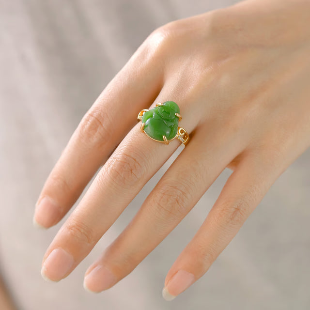 Green Adjustable Ring for Men & Women – Fashion Jewelry Accessory
