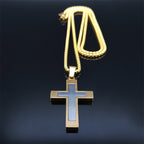 Stainless Steel Cross Pendant Necklace for Men & Women