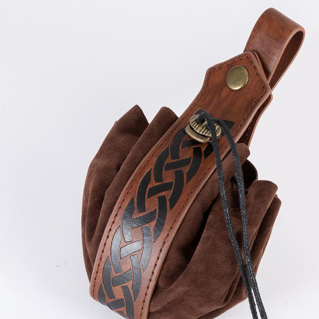 Viking-Style Medieval Belt Pouch – Retro Coin Purse & Waist Bag