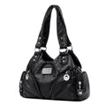 Mini PU Leather Crossbody Bag for Women – Black Shoulder Handbag