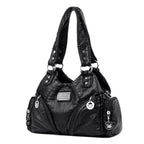 Mini PU Leather Crossbody Bag for Women – Black Shoulder Handbag