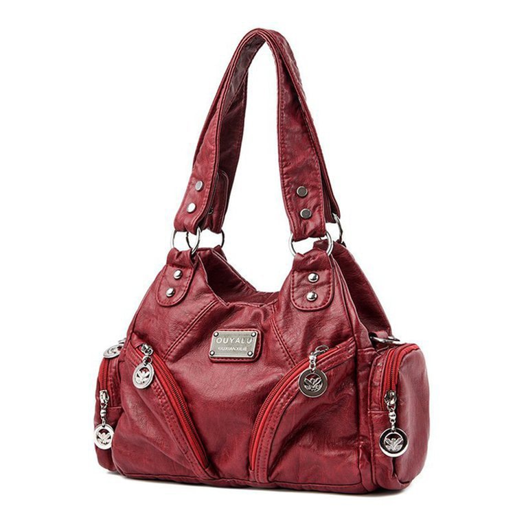 Mini PU Leather Crossbody Bag for Women – Black Shoulder Handbag