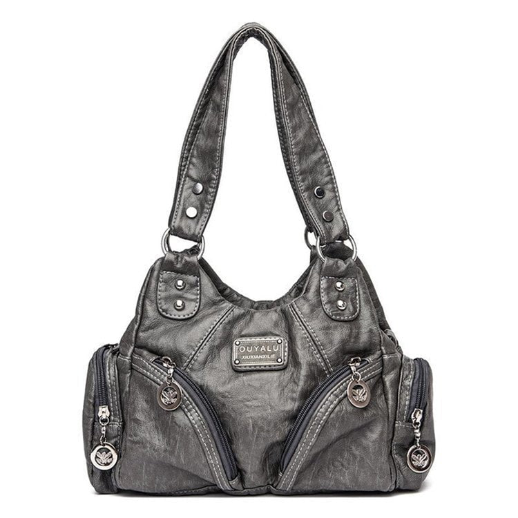 Mini PU Leather Crossbody Bag for Women – Black Shoulder Handbag